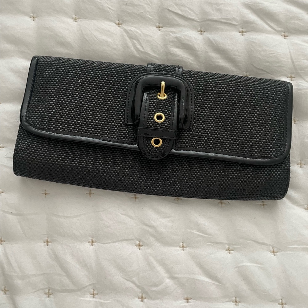 Banana Republic Factory -Black Clutch with Buckle